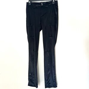 White House Black Market Straight Ankle Size 0 Velvet Black Utility/Cargo Pant